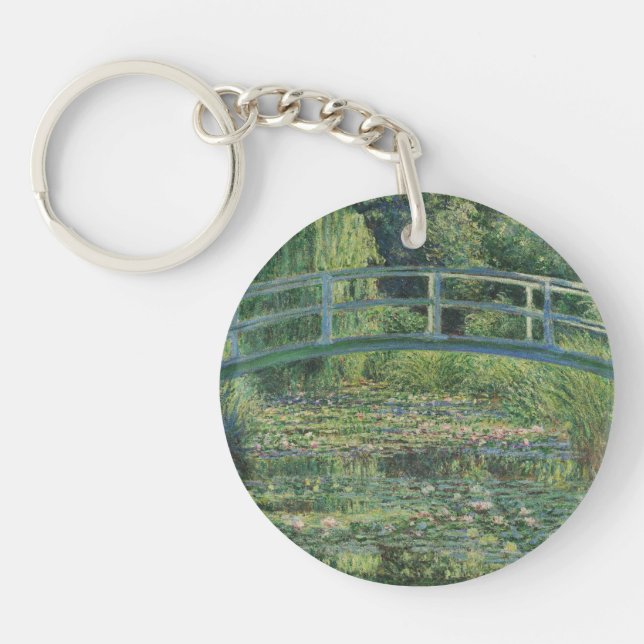 Der Seerosenteich, Landschaftsölgemälde, Monet Schlüsselanhänger (Vorderseite)