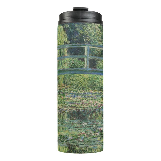 Der Seerosenteich, Landschaftsölgemälde, Monet Thermosbecher (Vorderseite)