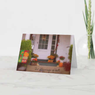 Der Segen des Falles ........ Feiertagskarte