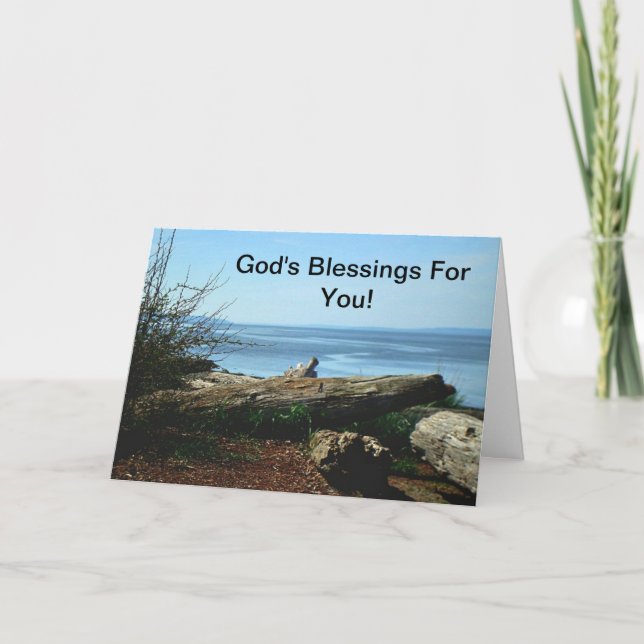 Der Segen des Gottes für Sie!  Beileid-Karte Karte (Vorderseite)