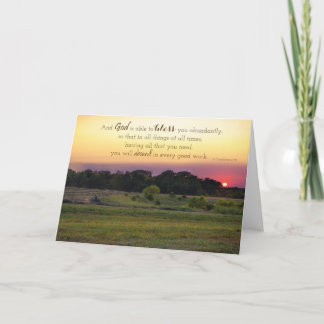 Der Segen des Gottes Karte