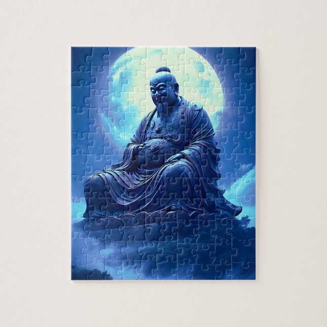 Der Segen des Mondes über der himmlischen Statue (Vertikal)