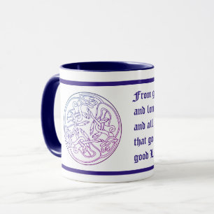 Der Segen des schottischen Kindes geht in die Nach Tasse