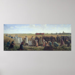 Der Segen des Weizens im Artois, 1857 Poster