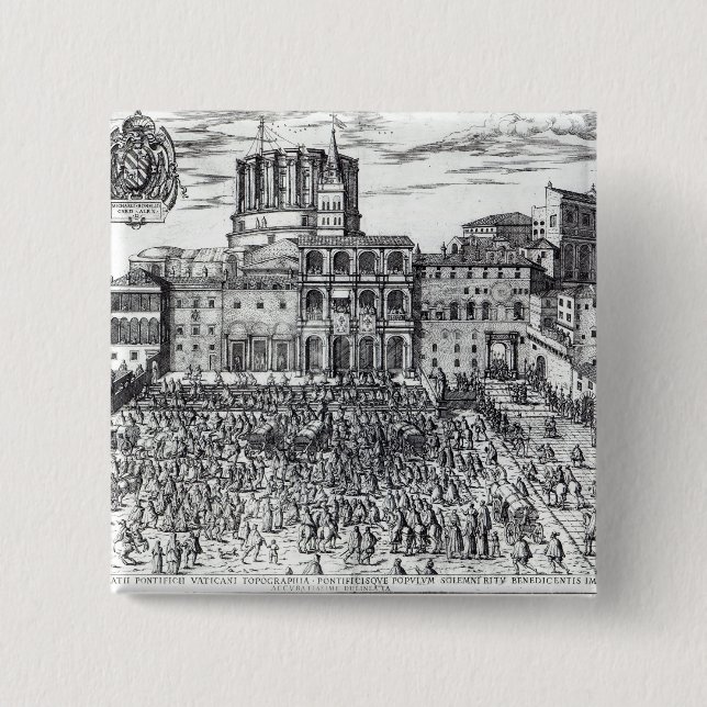 Der Segen von Papst Pius V Button (Vorderseite)