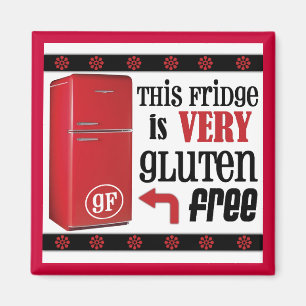 Der sehr glutenfreie Kühlschrankmagnet
