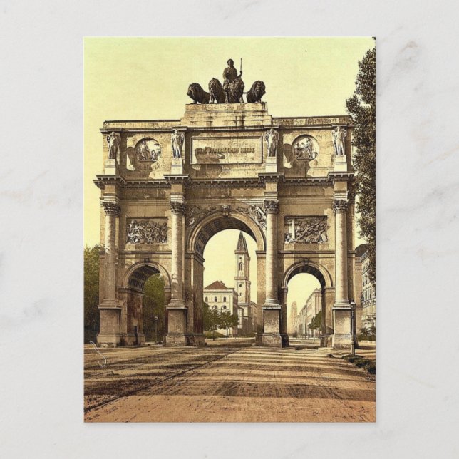 der Seigesthor (d. h. Siegestor) (Triumphbogen), Postkarte (Vorderseite)