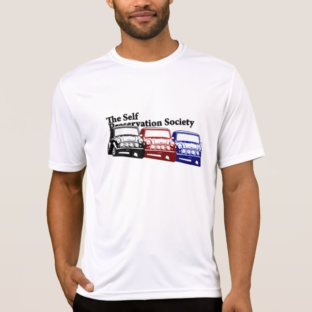 Der Selbstbewahrungs-Gesellschafts-italienische T-Shirt (Vorderseite)
