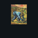 Der Sensenmann mit Sickle von Vincent van Gogh Leinwanddruck<br><div class="desc">Der Sensenmann mit Sickle (nach Millet) von Vincent van Gogh ist ein Vintages Porträtbild des Post-Impressionismus, in dem ein bäuerlicher Bauer den Weizen auf dem Bauernhof erntet. Über den Künstler: Vincent Willem van Gogh war ein postimpressionistischer Maler, dessen Werk durch seine raue Schönheit, emotionale Ehrlichkeit und seine kühne Farbe besonders...</div>