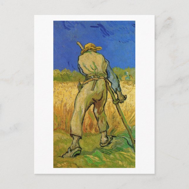 Der Sensenmann (nach Millet), Van Gogh Fine Art Postkarte (Vorderseite)