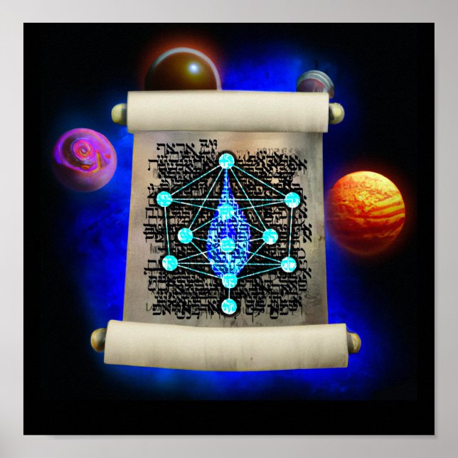 Der Sephirot für die Welt Poster (Vorne)