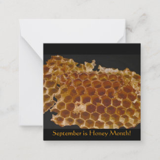 Der September ist Honey Month! Mitteilungskarte