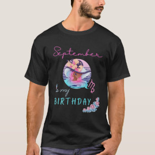 Der September ist mein Geburtsmonat Virgo Zodiac W T-Shirt