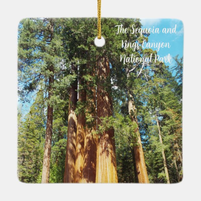 Der Sequoia und der Kings Canyon Nationalpark Keramikornament (Rückseite)