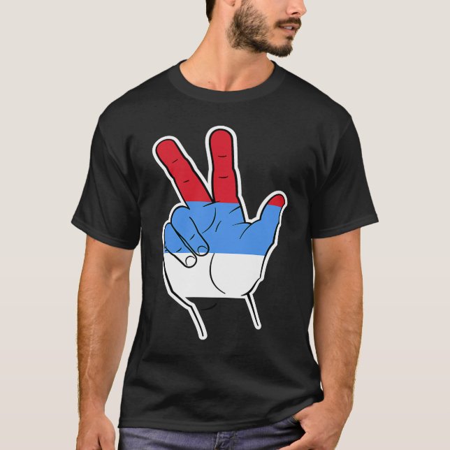 Der serbische Salute T-Shirt (Vorderseite)
