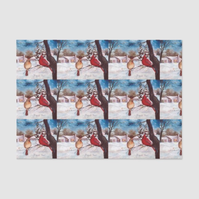 Der Serenity-Kardinal des Winters Seidenpapier (Vorderseite)