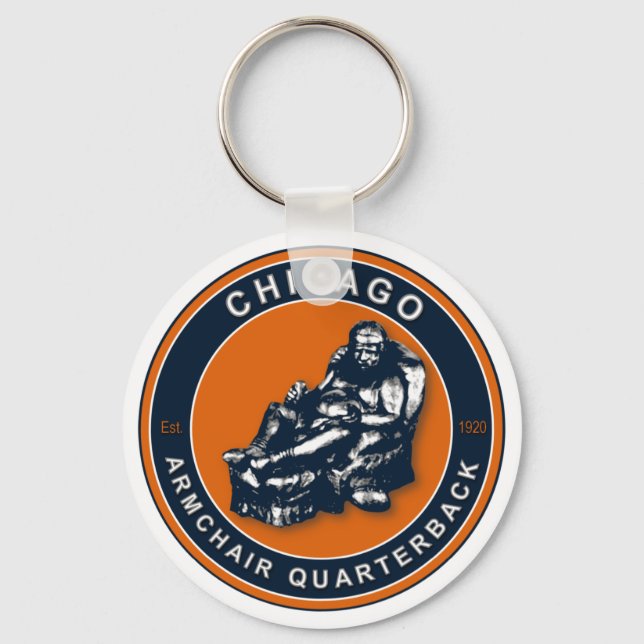 Der Sessel QB Chicago Football Key Chain Schlüsselanhänger (Vorderseite)