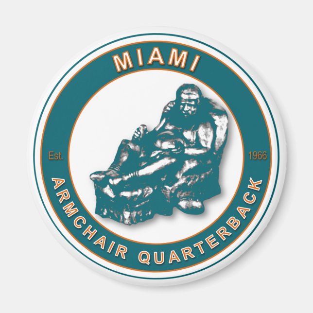 Der Sessel QB Miami Football Magnet (Vorne)
