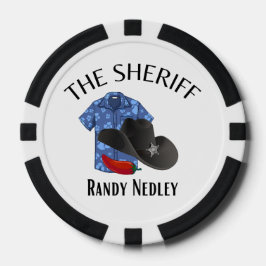 Der Sheriff Pokerchips