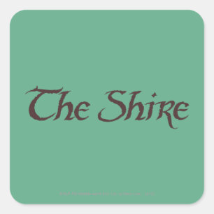 Der SHIRE™-Name Solid Quadratischer Aufkleber
