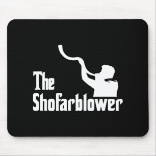 Der Shofar-Bläser Rosch-Haschana-Rabbi-Tempel Jude Mousepad