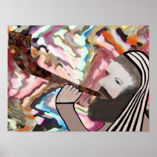 Der shofar-Explosions-Druck Poster
