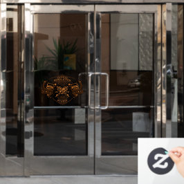 Der Shop für Vintage Goldtätomaschinen Fensteraufkleber