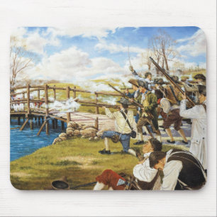 Der Shot hörte 'Round the World Domenick D'Andrea Mousepad
