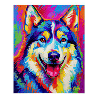 Der sibirische Husky-Hund 2001 - Zetton Ziana Poster