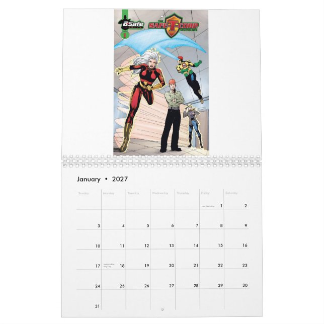 Der Sicher-T-Corp. Kalender der Abenteuer-2013 (Jan 2027)