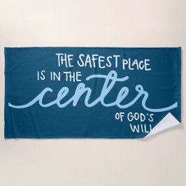 Der sicherste Ort Strandtuch