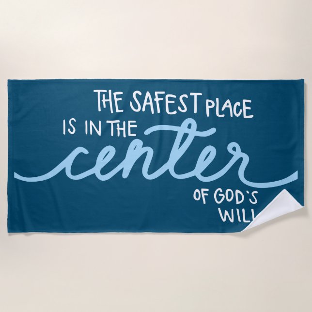 Der sicherste Ort Strandtuch (Vorderseite)