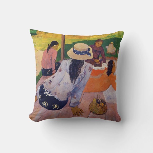 Der Siesta - Paul Gauguin-Kissen Kissen (Vorderseite)
