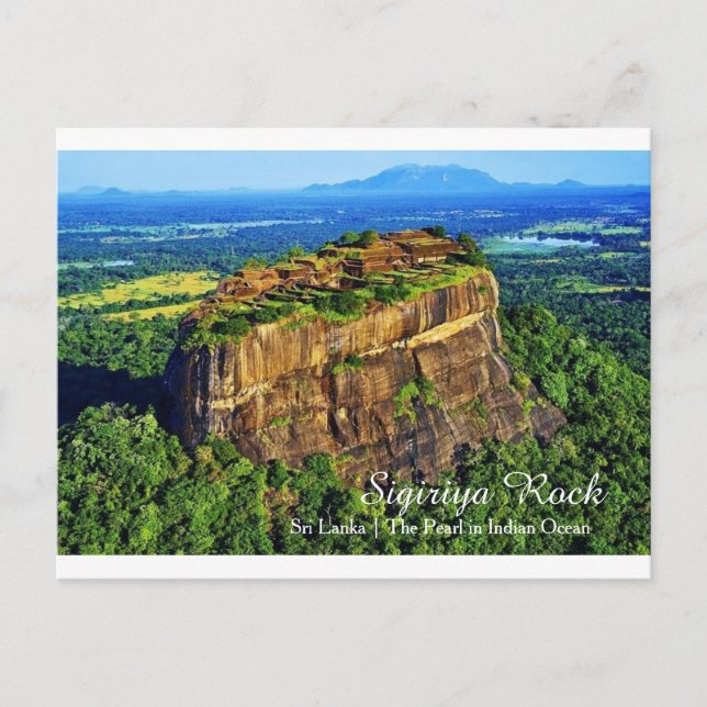 Der Sigiriya Rock Postkarte (Vorderseite)