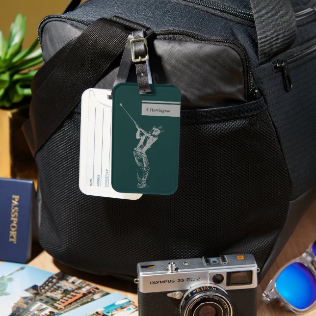 Der Silbergolfer Gepäckanhänger (Vorderseite & Rückseite)