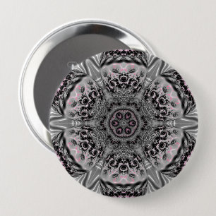 Der silberne Fraktalgarten Button