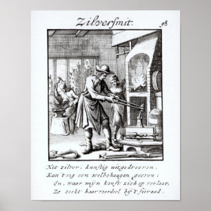 Der Silberschmied, 1718 Poster