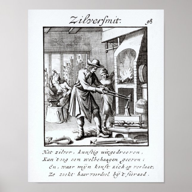 Der Silberschmied, 1718 Poster (Vorne)