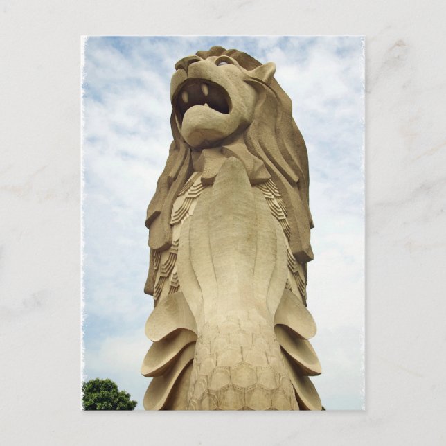 Der Singapur-Merlion Postkarte (Vorderseite)