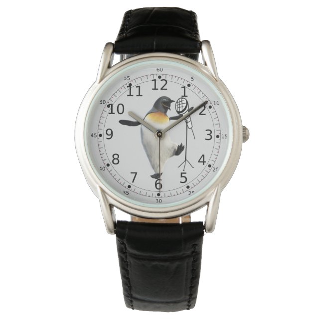 Der singende Pinguin Armbanduhr (Vorderseite)