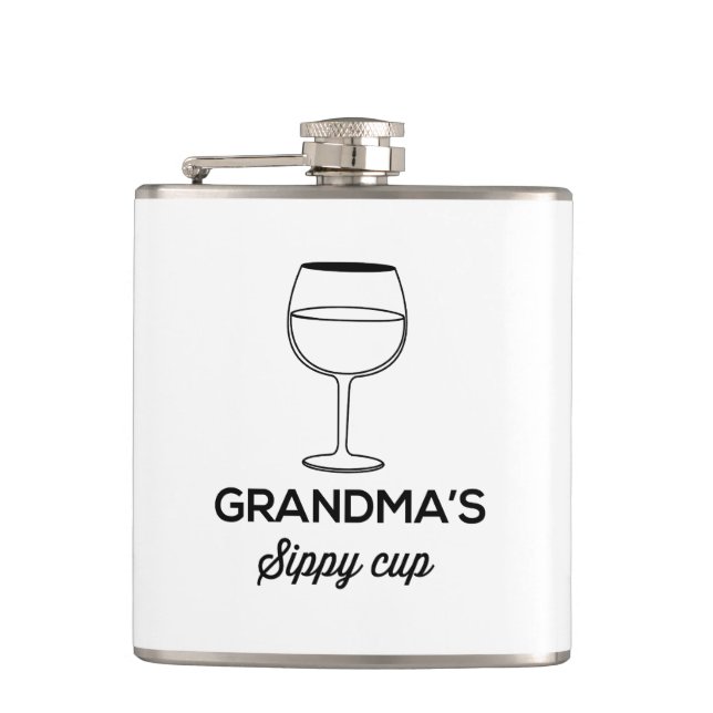 Der Sippy der Großmutter Schale Flachmann (Vorderseite)