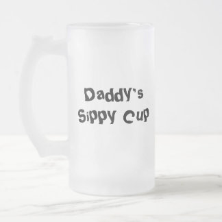 Der Sippy des Vatis Schale Mattglas Bierglas