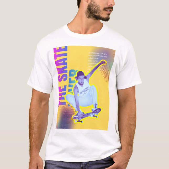 Der Skate Lover - Der T - Shirt der Männer (Vorderseite)