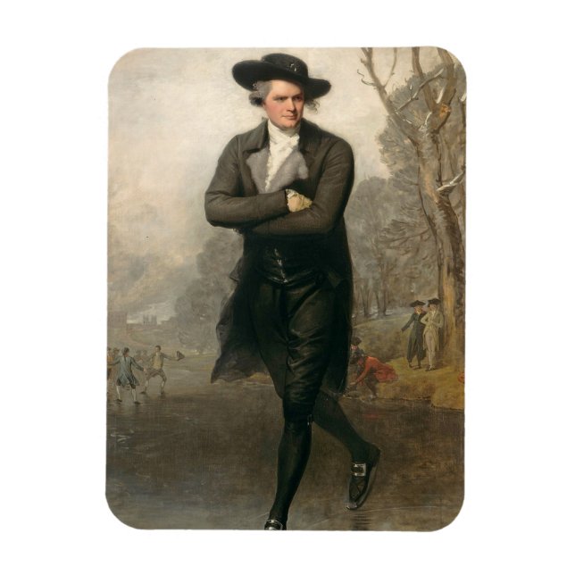 Der Skater (Portrait von William Grant) Magnet (Vertikal)