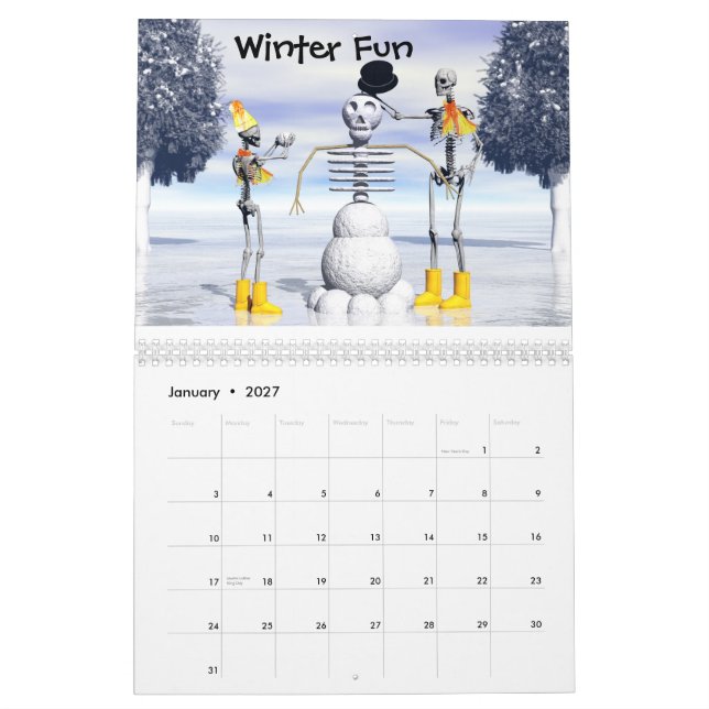 Der Skeletonians Nr. 2kalender Kalender (Jan 2027)