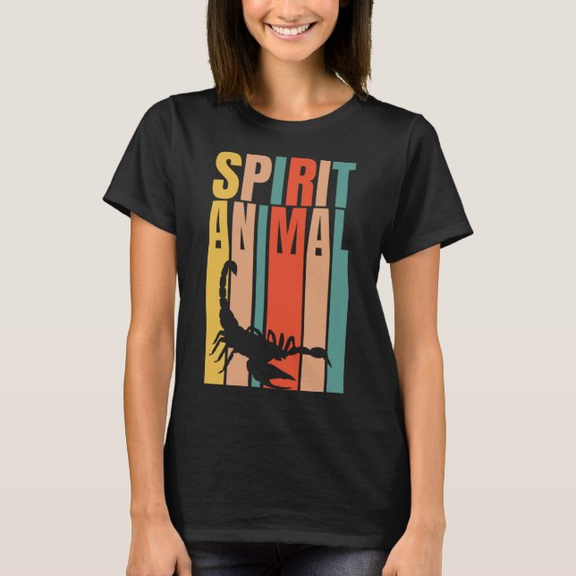 Der Skorpion ist mein Geist-Tier-Retro T-Shirt (Vorderseite)