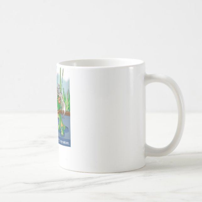 Der Skorpion und der Frosch Kaffeetasse (Rechts)