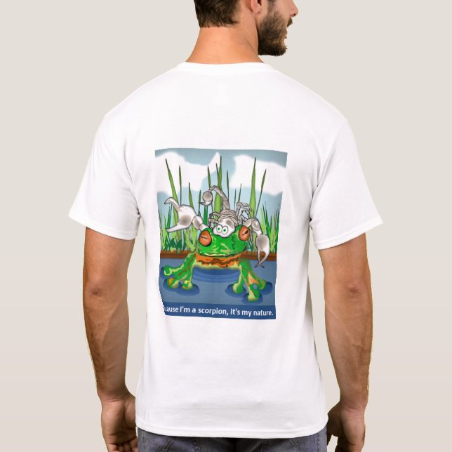 Der Skorpion und der T - Shirt der Frosch-Männer (Rückseite)