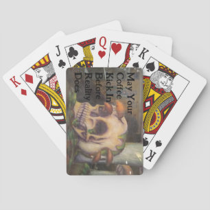 Der Skull-Deck der Karten Kaffee Kick vor der Real Spielkarten