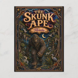 Der Skunk-Affe Florida Popcut Legenden Postkarte